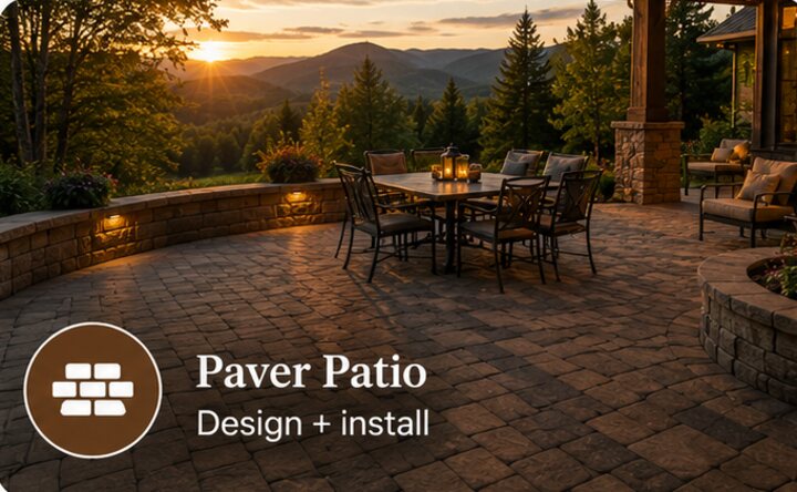 Paver Patio — design + install